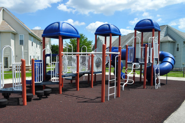 Community Playground set with ladders and slides